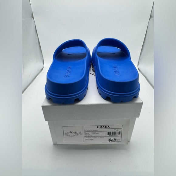 Prada Blue Slides - Authenticated - Picture 14 of 15